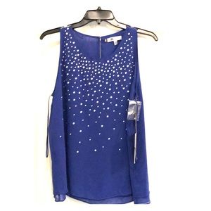 Purple Jennifer Lopez sequined top.  Brand new!